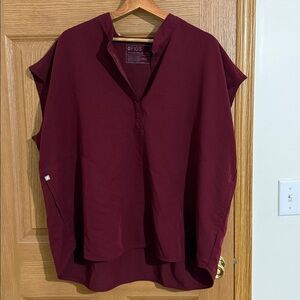 Figs Women's Deep Red Blouse